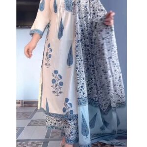 Floral Print Ethnic Suit Set