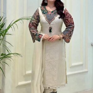 Royal Banarasi Jacquard Embroidered Suit Set