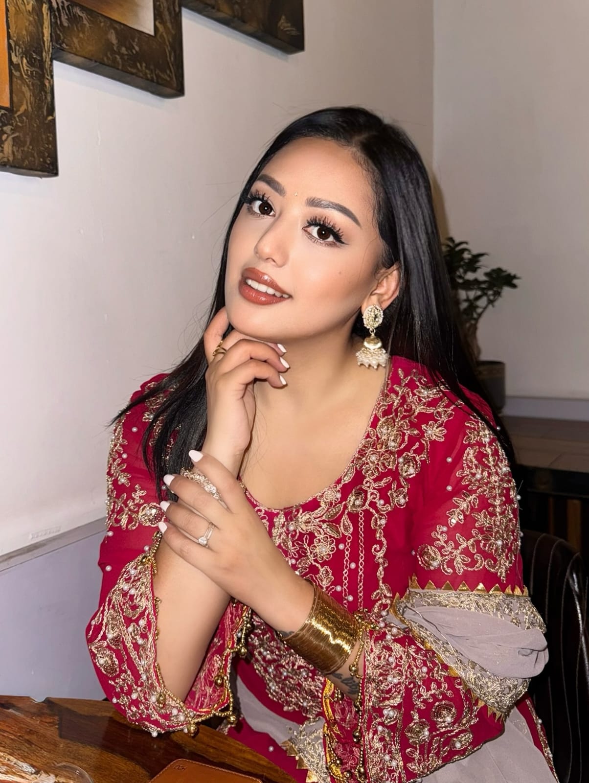 Embroidered Sharara Set - Image 12