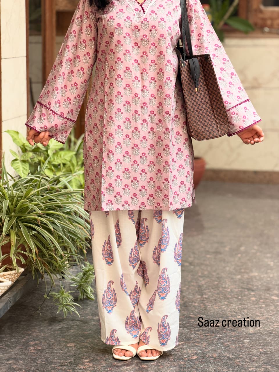 Floral Printed Ethnic Suit Set - Image 2