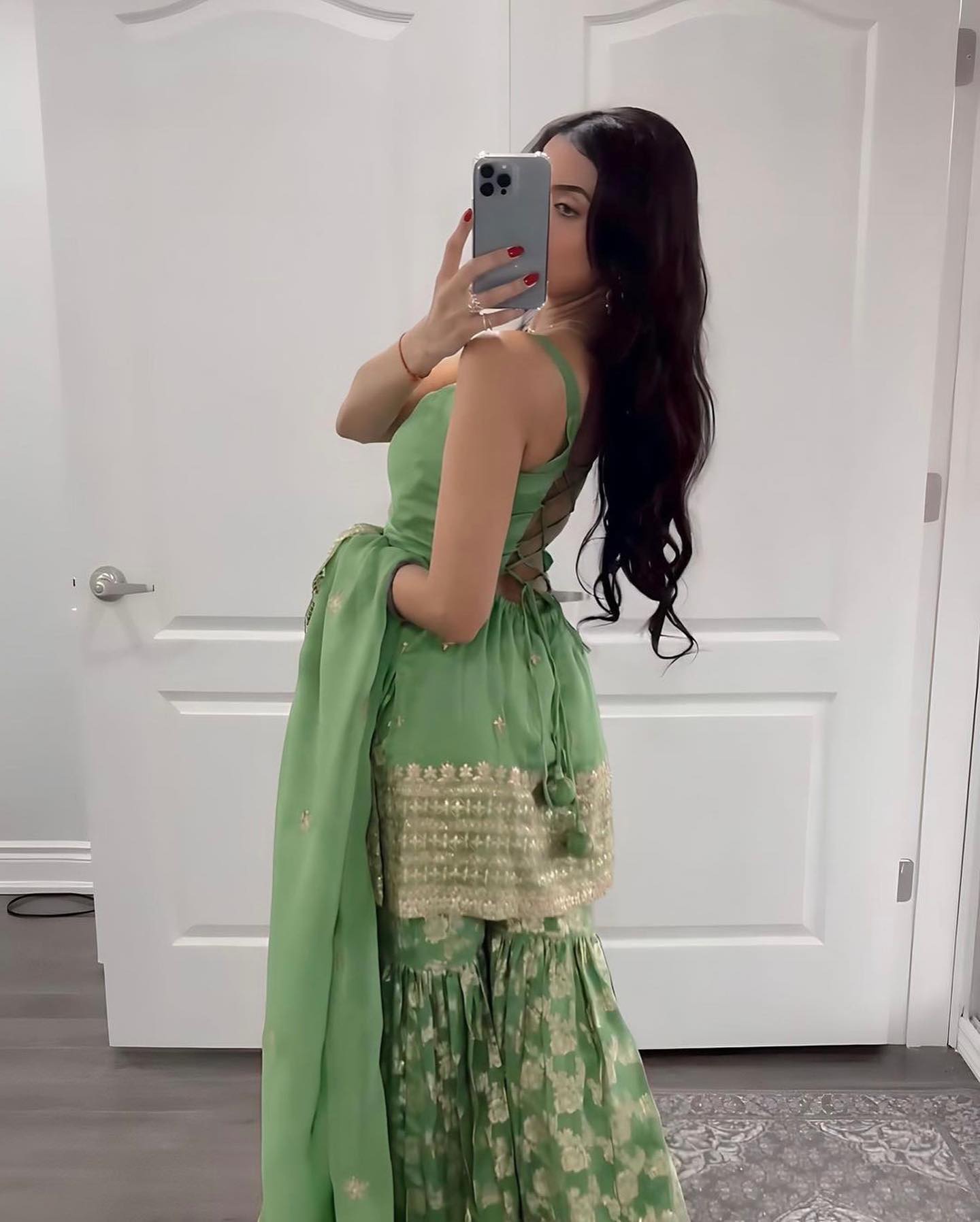 Embroidered Sharara Set - Image 3