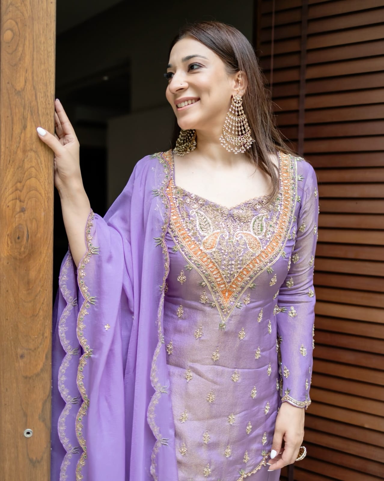 Embroidered Sharara Set - Image 5