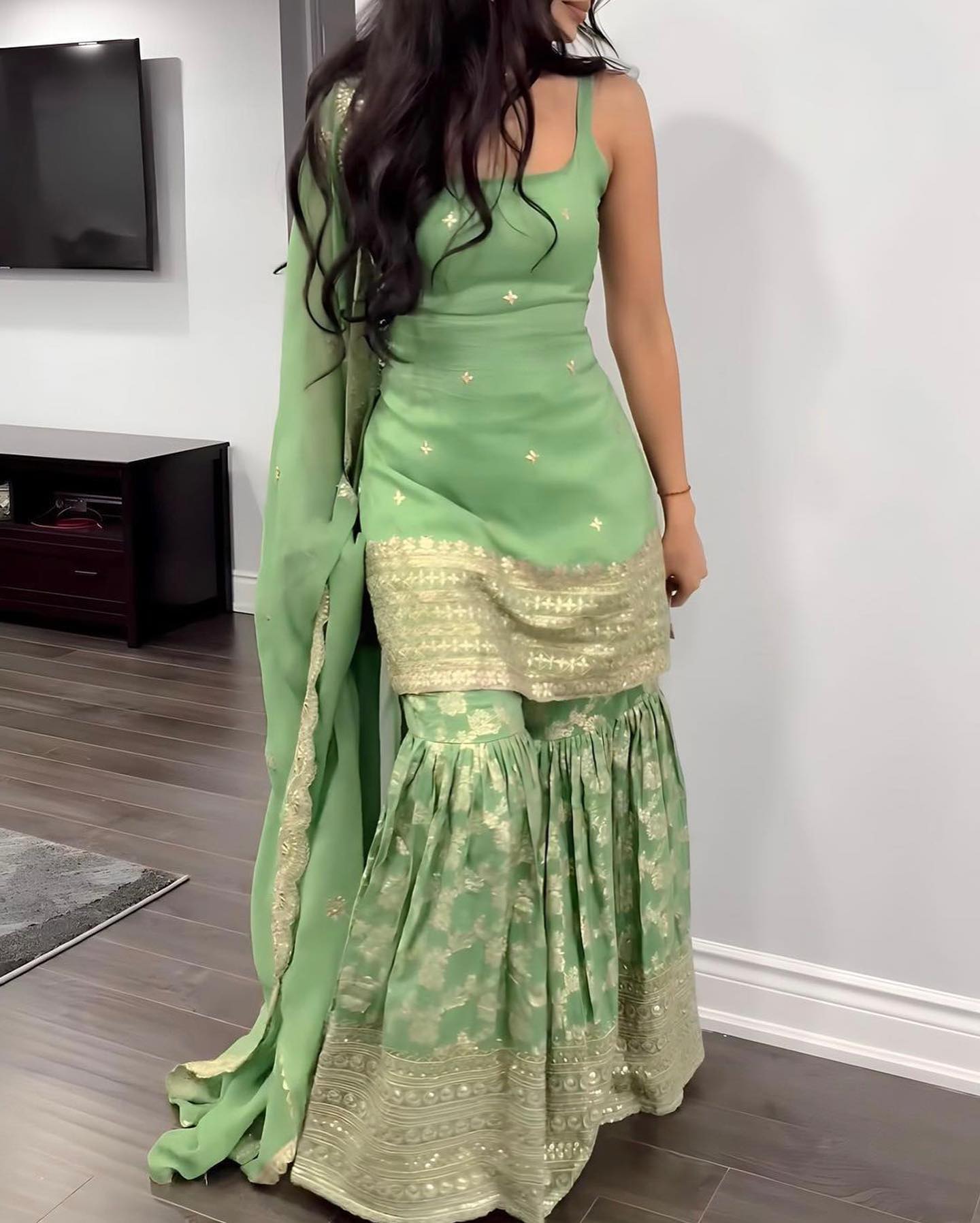 Embroidered Sharara Set
