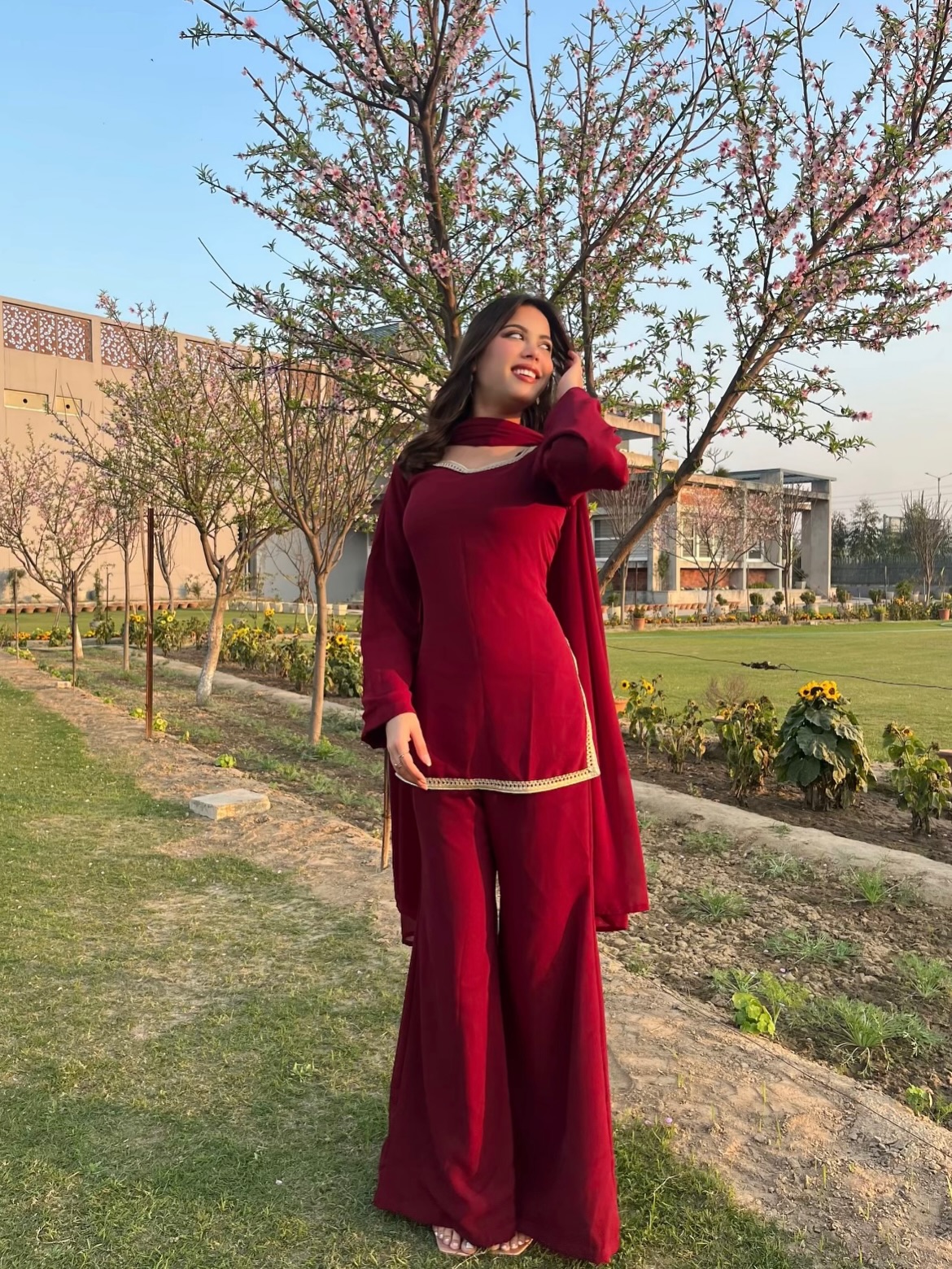 Solid Sharara Set - Image 2